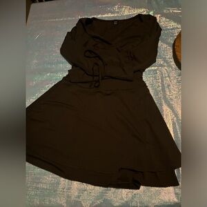 Elegant‎ brown Wrap Dress